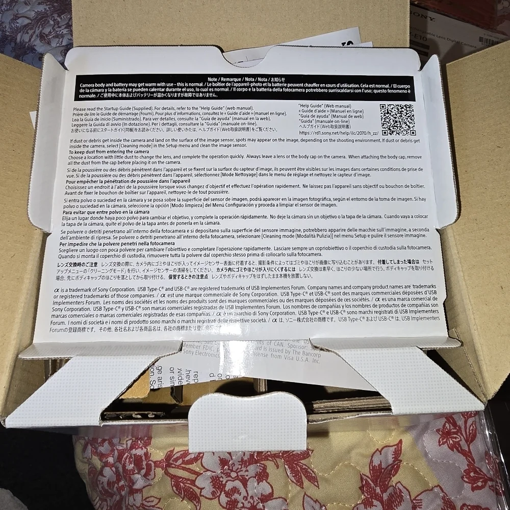 BRAND NEW Sony ZV-E10 Mirrorless camera (NO LENS)